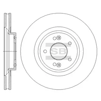 Диск тормозной Hi-Q (SANGSIN) SD1091