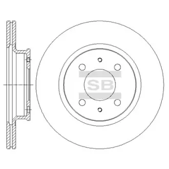 Диск тормозной Hi-Q (SANGSIN) SD1098