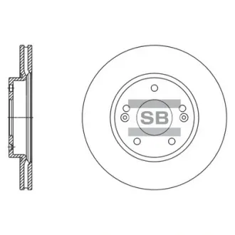 Диск гальмівний Hi-Q (SANGSIN) SD1135