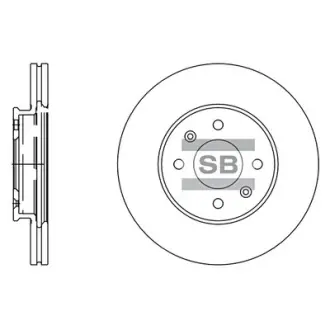 Диск тормозной Hi-Q (SANGSIN) SD2039