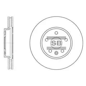 Гальмівний диск передній Hi-Q (SANGSIN) SD3031