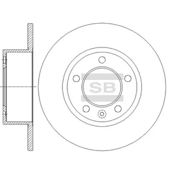 Диск гальмівний (кратно 2) задній Master III (13-) (D=304.9mm) HI-Q Hi-Q (SANGSIN) SD3075