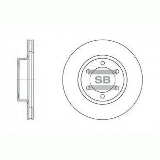 Гальмівний диск передній Hi-Q (SANGSIN) SD4004