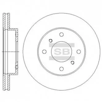Гальмівний диск передній Hi-Q (SANGSIN) SD4225
