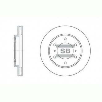 Гальмівний диск передній Hi-Q (SANGSIN) SD4306