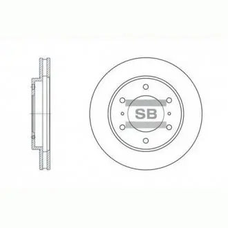 Гальмівний диск передній Hi-Q (SANGSIN) SD4306
