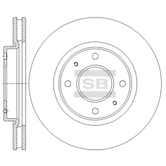 Диск гальмівний Hi-Q (SANGSIN) SD4337
