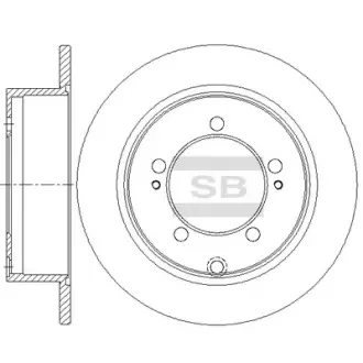 Диск гальмівний Hi-Q (SANGSIN) SD4354