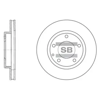 Диск гальмівний Hi-Q (SANGSIN) SD4405