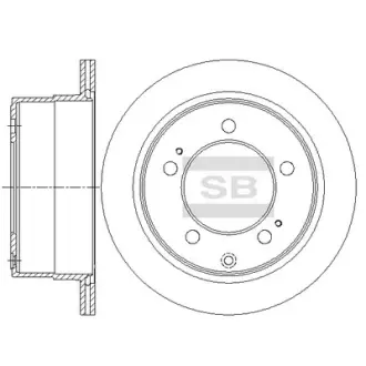 Диск гальмівний Hi-Q (SANGSIN) SD4668
