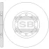 Диск гальмівний (кратно 2) задній Ford Transit (06-) (D=280.0mm) HI-Q Hi-Q (SANGSIN) SD5345 (фото 1)