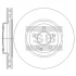 Диск тормозной (кратно 2) передний (вентилируемый) MB A-CLASS (05-) (D=320.0mm) Hi-Q (SANGSIN) SD5612 (фото 1)