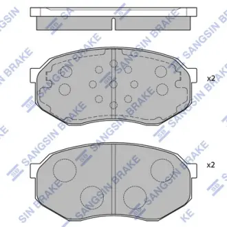 Колодки дискового тормоза Hi-Q (SANGSIN) SP1060F