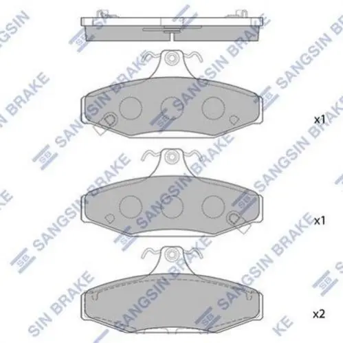 Колодки зад диск SSANGYONG KORANDO,MUSSO 48413-05000/48413-050A0 Hi-Q (SANGSIN) SP1066 (фото 1)