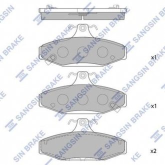 Колодки зад диск SSANGYONG KORANDO,MUSSO 48413-05000/48413-050A0 Hi-Q (SANGSIN) SP1066