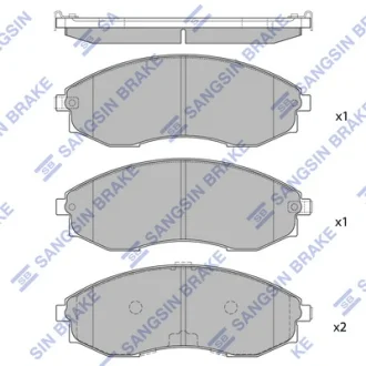 Колодки тормозные/Тормозная система Hi-Q (SANGSIN) SP1081