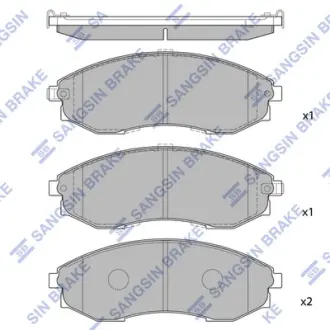 Колодки дискового тормоза Hi-Q (SANGSIN) SP1083