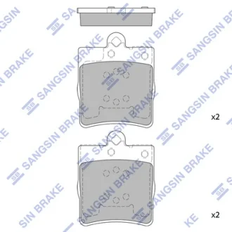 Колодки дисковые задние Hi-Q (SANGSIN) SP1089