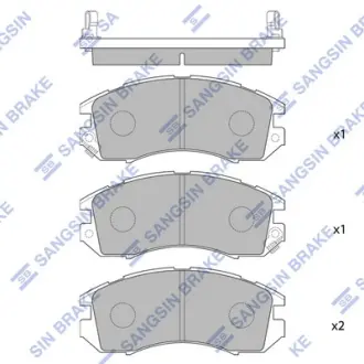 Колодки гальмівні дискові Hi-Q (SANGSIN) SP1120