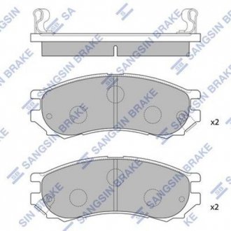 Гальмiвнi колодки кт. Hi-Q (SANGSIN) SP1128