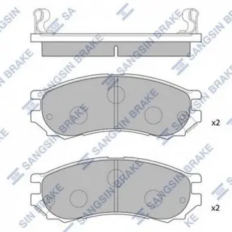 Колодка гальм. NISSAN PRIMERA (P10) 1.6I, 2.0D GS,LS,LX,SLX 90-96 передн. (SangSin) Hi-Q (SANGSIN) SP1128