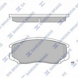 Гальмiвнi колодки кт. Hi-Q (SANGSIN) SP1142A