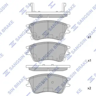 Колодка тормозная передняя (58115-2D000) SANGSIN Hi-Q (SANGSIN) SP1147