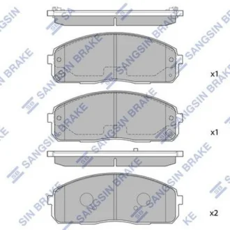 Колодки гальмівні передні HI-Q Hi-Q (SANGSIN) SP1174
