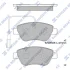 Колодки тормозные передние Citroen Nemo (10-), Fiat Linea (323) (07-), Peugeot B Hi-Q (SANGSIN) SP1201B (фото 1)