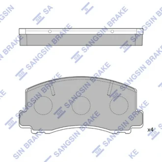 Колодки гальмівні передні Toyota Corolla  HI-Q Hi-Q (SANGSIN) SP1211
