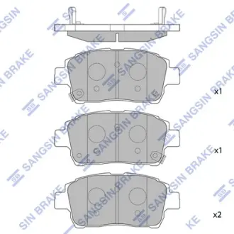 Колодки дискового тормоза Hi-Q (SANGSIN) SP1244