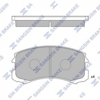 Колодка торм. диск. MITSUBISHI LANCER передн. (SANGSIN) Hi-Q (SANGSIN) SP1255