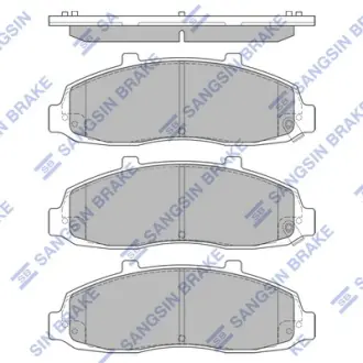 Комплект гальмівних колодок Hi-Q (SANGSIN) SP1282