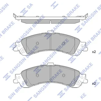 Колодки гальмівні задні (дискові) Chevrolet Tahoe (-06),Cadillac Escalade (-06) HI-Q Hi-Q (SANGSIN) SP1370