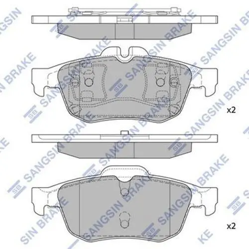 Колодки гальмівні задні Renault Talisman (13-) HI-Q Hi-Q (SANGSIN) SP1396 (фото 1)