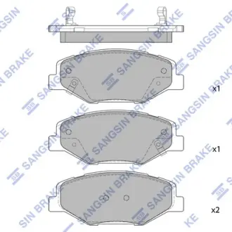Колодки дискового тормоза Hi-Q (SANGSIN) SP1418
