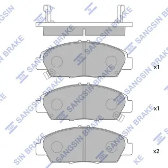Колодки дискового тормоза Hi-Q (SANGSIN) SP1431