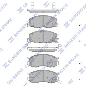 Колодки дискового тормоза Hi-Q (SANGSIN) SP1433