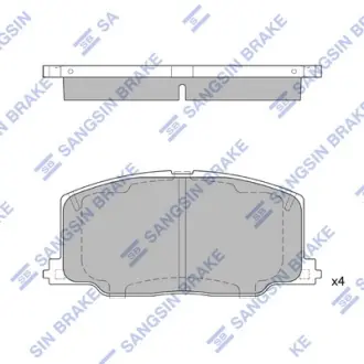 Колодки гальмівні дискові Hi-Q (SANGSIN) SP1436