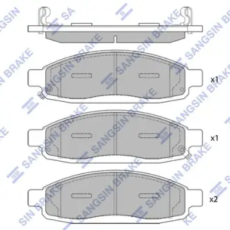 Колодки дискового тормоза Hi-Q (SANGSIN) SP1446