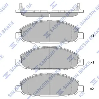 Колодки дискового тормоза Hi-Q (SANGSIN) SP1447