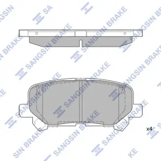 Колодки гальмівні дискові Hi-Q (SANGSIN) SP1461A