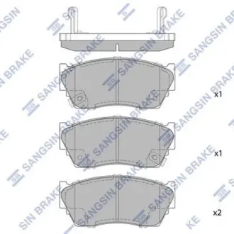Колодки дискового тормоза Hi-Q (SANGSIN) SP1489