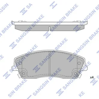 Колодки гальмівні передні Chrysler 300 (11-), Dodge Charger (11-) HI-Q Hi-Q (SANGSIN) SP1507