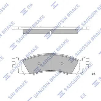 Комплект гальмівних колодок Hi-Q (SANGSIN) SP1510