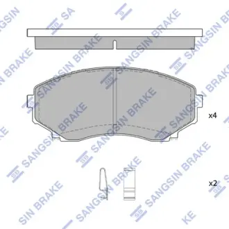 Колодки дискового тормоза Hi-Q (SANGSIN) SP1527