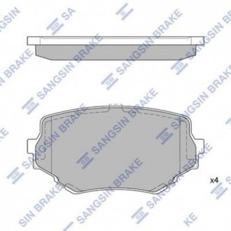 Колодки гальмові дискові передні Hi-Q (SANGSIN) SP1535