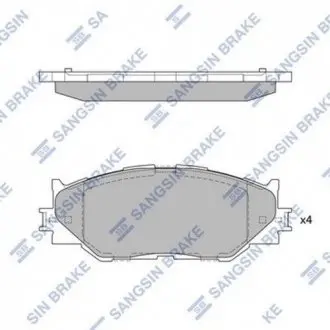 Колодки гальмові дискові передні Hi-Q (SANGSIN) SP1543