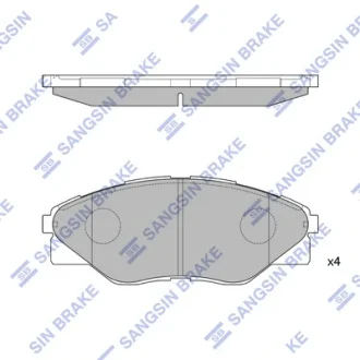 Колодки гальмівні передні Toyota Hilux III (05-) HI-Q Hi-Q (SANGSIN) SP1544