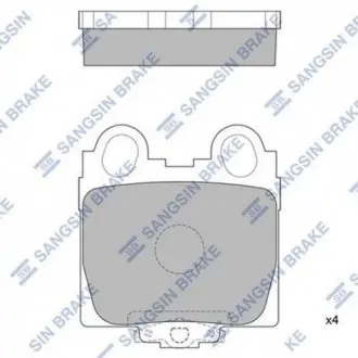 Колодки гальм. Hi-Q (SANGSIN) SP1554